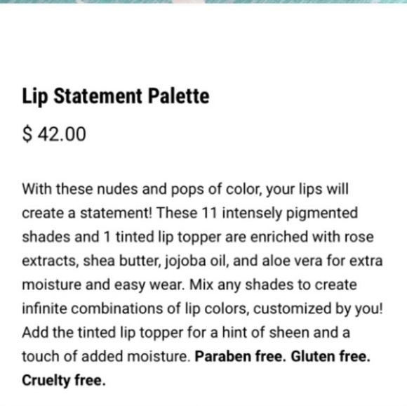 ISH 12 pan lip statement palette - Picture 4 of 4
